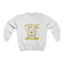 Load image into Gallery viewer, Music calms Chaos Unisex Heavy Blend™ Crewneck Sweatshirt