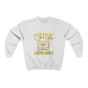 Music calms Chaos Unisex Heavy Blend™ Crewneck Sweatshirt